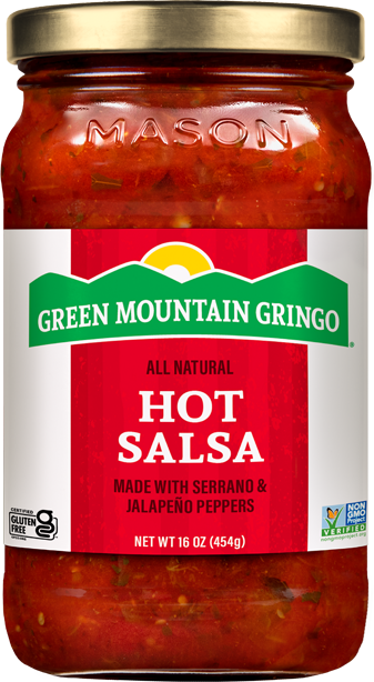 Green Mountain Gringo Hot Salsa 16oz 12ct